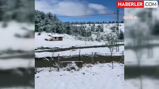 Sinop'ta Mayıs Ayında Kar Yağışı Şaşkınlık Yarattı