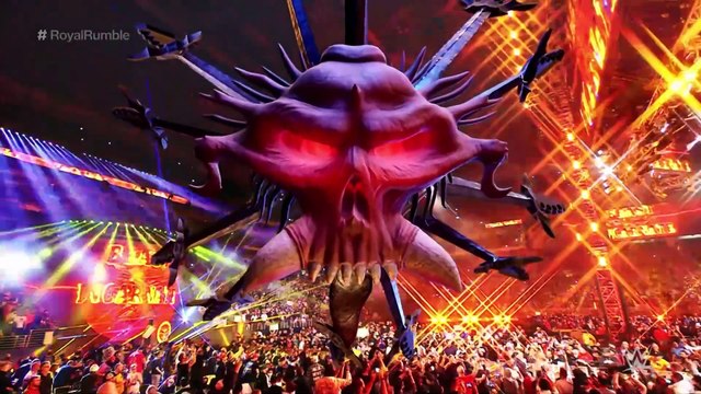 Brock Lesnar WWE Champion with Paul Heyman Entrance Royal Rumble 2022