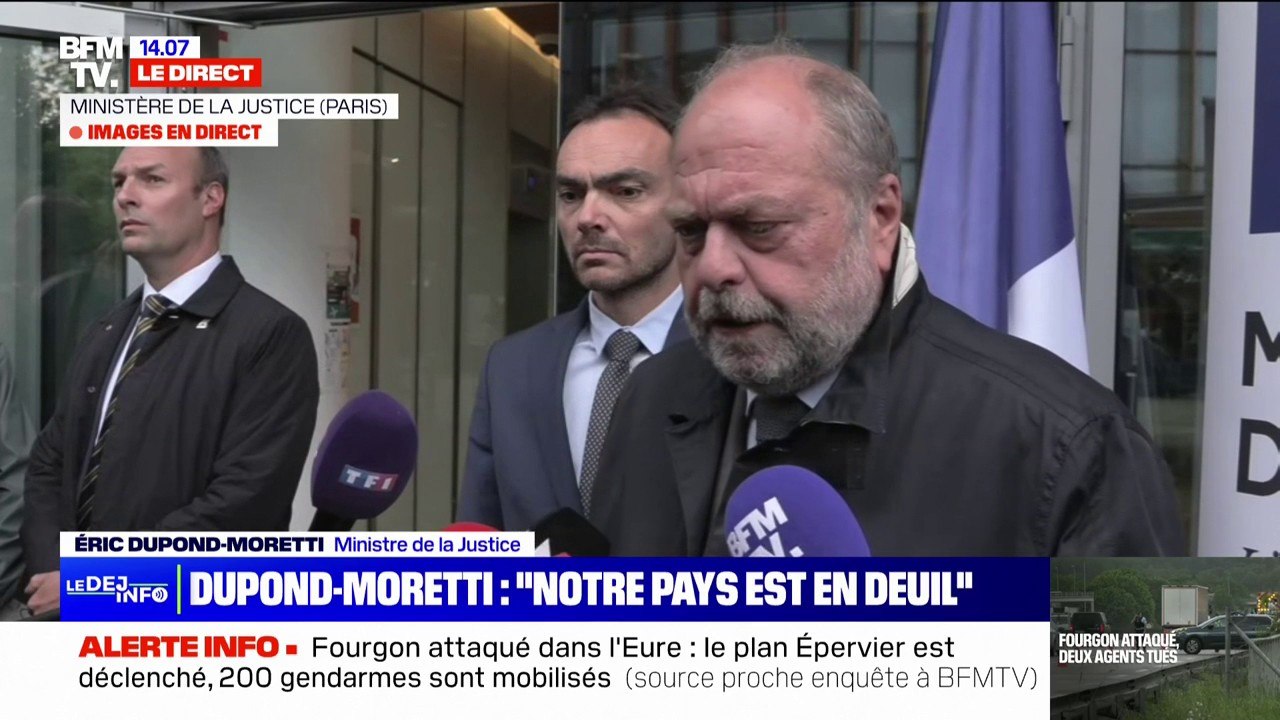 Éric Dupond-Moretti: "Tout sera mis en œuvre pour retrouver les auteurs de ce crime ignoble"