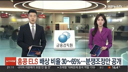 홍콩ELS 배상 비율 30~65%…분쟁조정안 공개