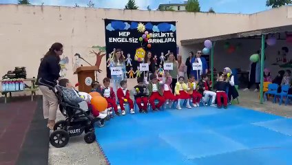 Anaokullu minikler Engelliler Haftası'nı kutladı