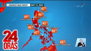 Sa kabila ng pag-ulan sa ilang lugar, pinakamataas na heat index sa bansa pumalo sa 49°C ngayong araw | 24 Oras