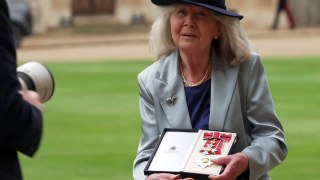 Dame Jilly Cooper tells King: ‘You’ve got to stay well’