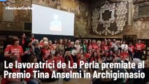 Le lavoratrici de La Perla premiate al Premio Tina Anselmi in Archiginnasio