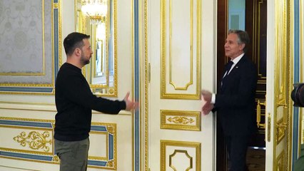 Blinken tells Zelensky US military aid 'on the way'