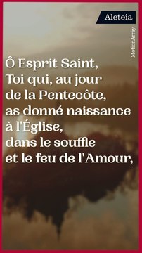 Prière à l'Esprit Saint pour l'Église
