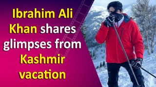 Ibrahim Ali Khan goes skiing on Gulmarg’s snow-cappedslopes; fans REACT