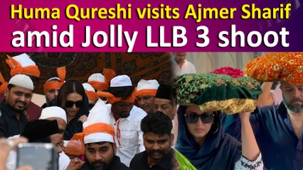 Huma Qureshi seeks blessings at Ajmer Sharif amid Jolly LLB 3 shoot