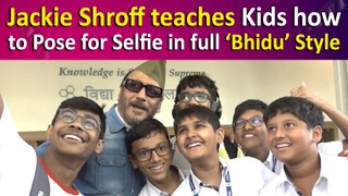 Jackie Shroff engages with Young Fans, showcasing his Signature 'Bhidu' Style