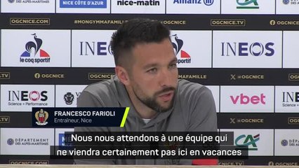 Nice - Farioli : "Le PSG ne viendra certainement pas ici en vacances"