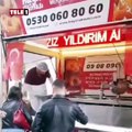 Fenerbahçeli taraftar Aziz Yıldırım aday olunca Kadıköy'de lokma döktürdü