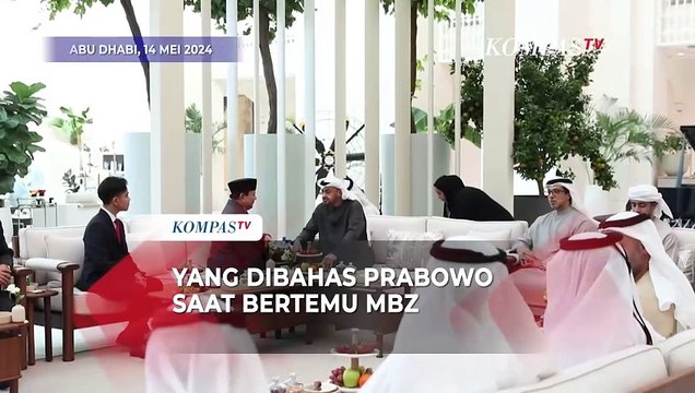 Ini yang Dibahas Prabowo dan MBZ Saat Bertemu di Abu Dhabi