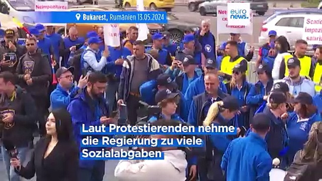 Tausende Arbeiter in Rumänien protestieren gegen zu hohe Steuern