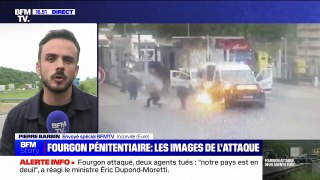 Les images de l'attaque du fourgon pénitentiaire