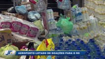 Aeroporto lotado de doações para o RS