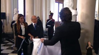 Milei y Zulema inauguraron un busto en conmemoración de Carlos Menem