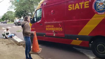 Motociclista fica ferido ao sofrer queda no Bairro Coqueiral