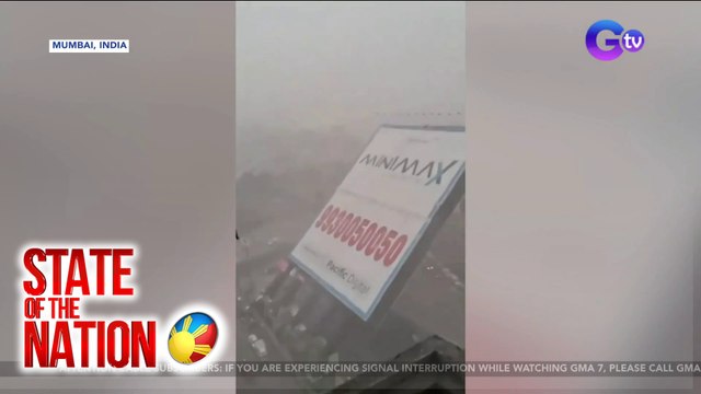 'Di bababa sa 14, patay sa pagbagsak ng billboard sa India; 75 sugatan | SONA
