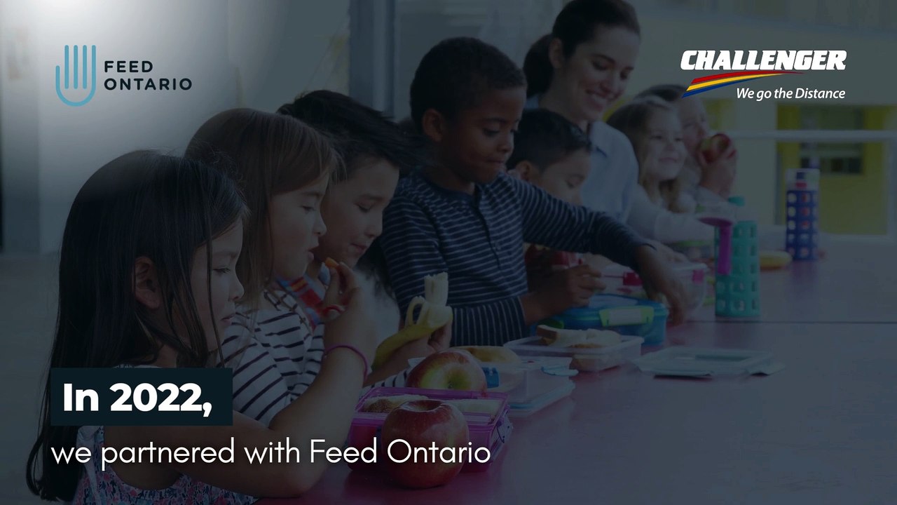 Challenger Motor Freight Partners With Feed Ontario