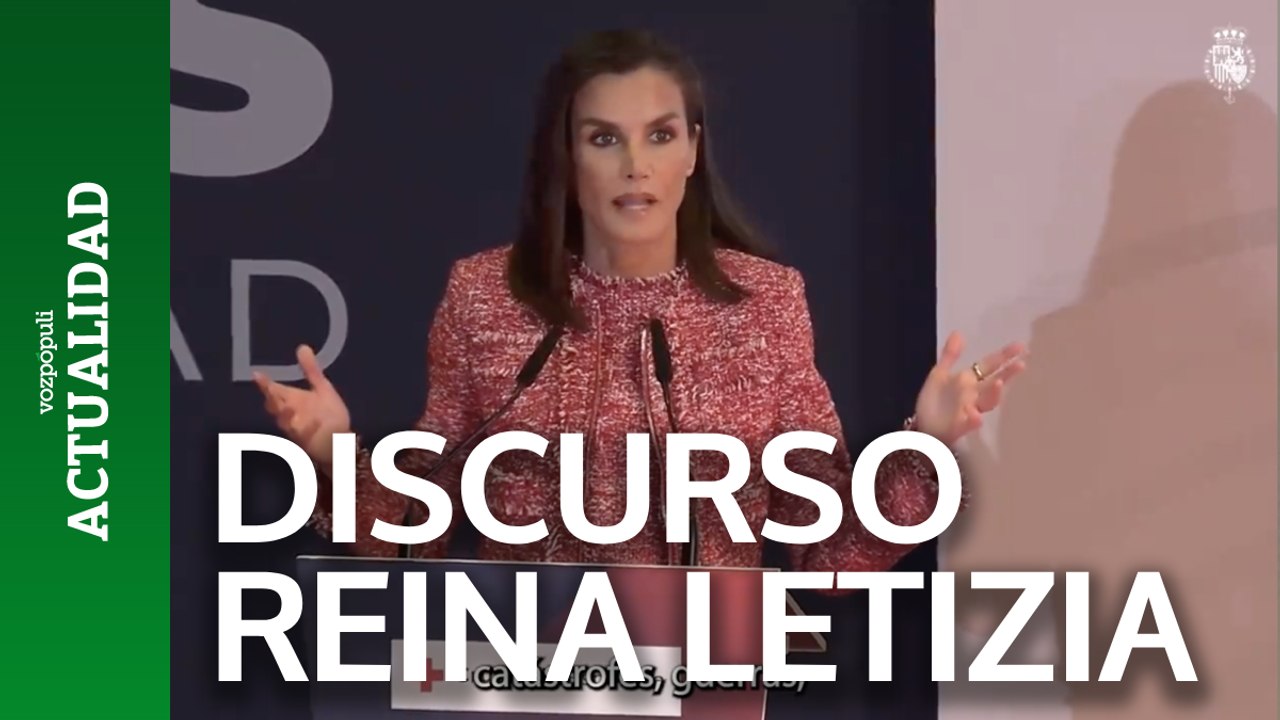 El discurso de la Reina Letizia por la Cruz Roja