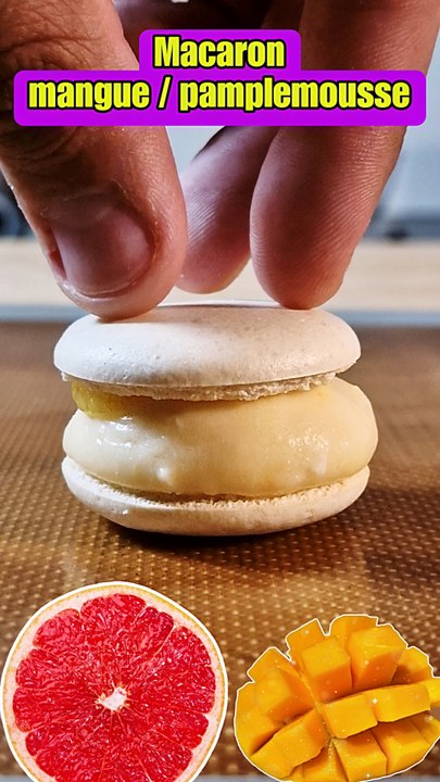 Macaron mangue / pamplemousse !