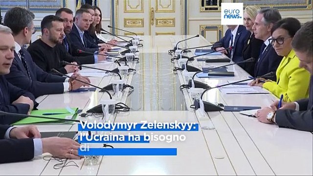 Blinken a Kiev: Usa al fianco dell'Ucraina finché la sicurezza del Paese non sarà garantita