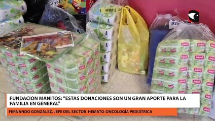 Fundación Manitos: "Estas donaciones son un gran aporte para la familia en general"