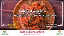 Delicias de la Cocina: Receta Especial Camarones al coco en salsa de mango