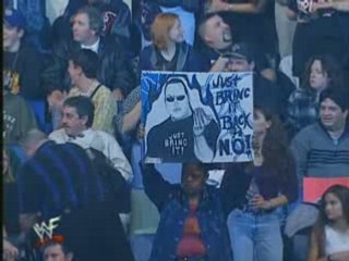 The rock getting pumped up for the rumble