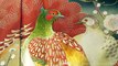 Pair of Pheasants on Orange Pine Trees Kurotomesode - Vintage Silk Black Kimono for Women - Autumn Colors Hand-Painted Tomesode - Plum Blossoms, Birds