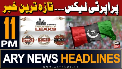 ARY News 11 PM Headlines 14th May 2024 | Property Leaks - Latest News