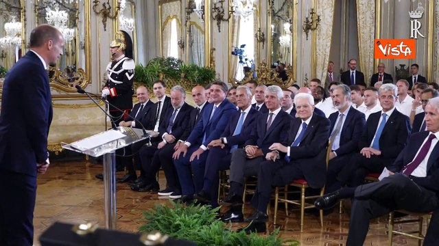 Mattarella riceve Juve e Atalanta, finaliste Coppa Italia, in dono le magliette con il suo nome