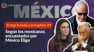 El top 5 los  más corruptos de la 4T según los mexicanos encuestados por México Elige