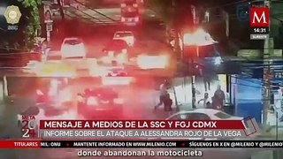 Agresores de Alessandra Rojo de la Vega huyeron en moto a Edomex, informan SSC y Fiscalía
