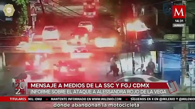 Agresores de Alessandra Rojo de la Vega huyeron en moto a Edomex, informan SSC y Fiscalía