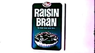 1960s Post Raisin Bran - raisins portrayed by HUMANS TV commercial