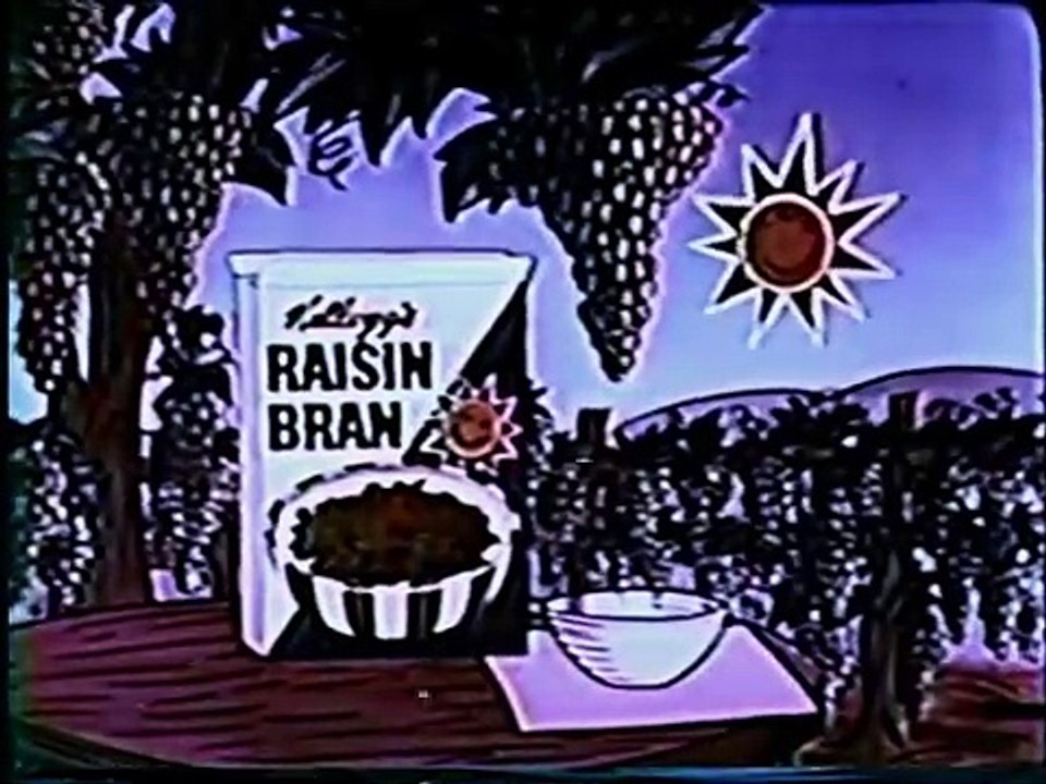 1960s animated Kellogg's Raisin Bran and the Sun TV commercial - video ...