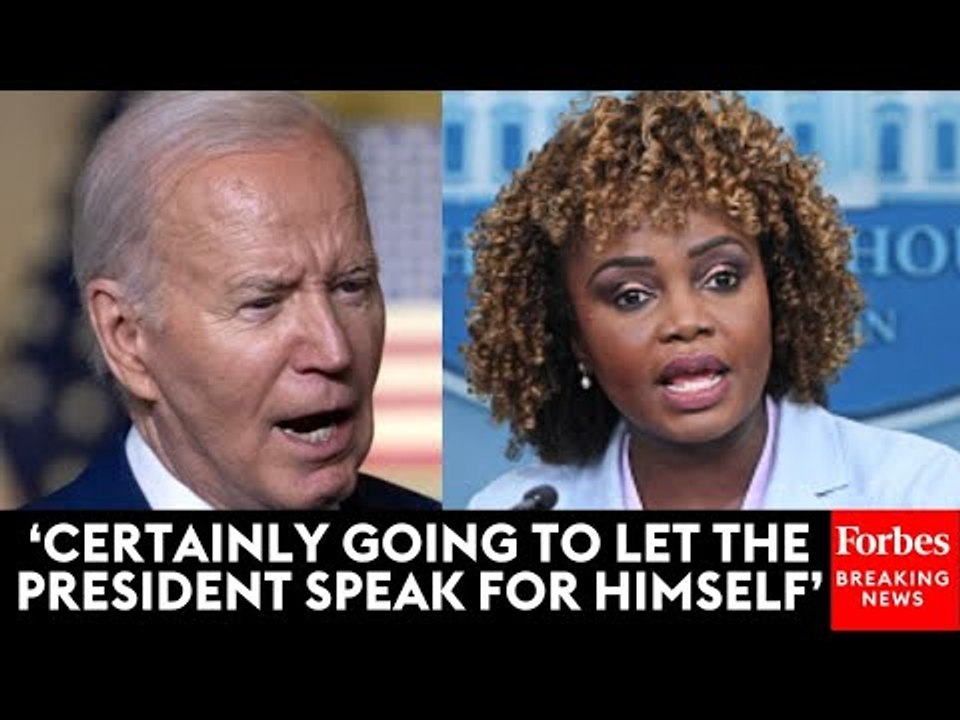 Karine Jean-Pierre Refuses To Elaborate After Biden Cut Himself Off While Making Comments On Israel