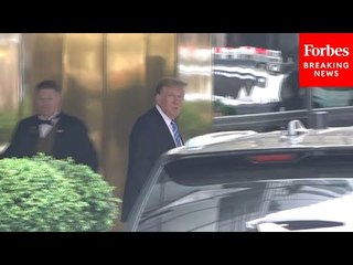 JUST IN: Former President Trump Heads To His Hush Money Trial Where Michael Cohen Will Testify