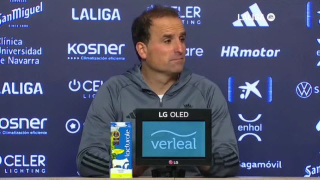 Rueda de prensa de Jagoba Arrasate tras el Osasuna vs. Mallorca