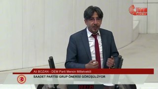 DEM Partili Ali Bozan'dan AKP grubunun muhalefet önerilerini reddetmesine tepki: Redgiller