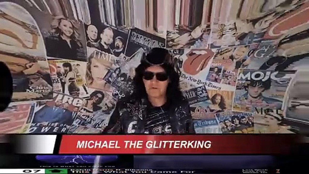Michael The GliterKing - Short Hello from his Video Studio
