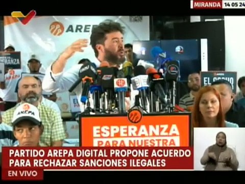 Dirigente político Daniel Ceballos propone acuerdo en rechazo a las sanciones impuestas por EE.UU.