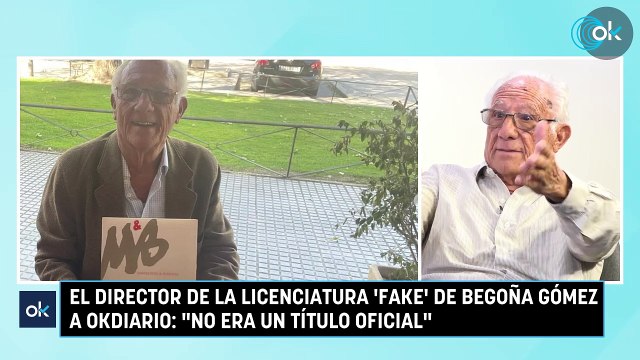 El director de la licenciatura 'fake' de Begoña Gómez a OKDIARIO: No era un título oficial