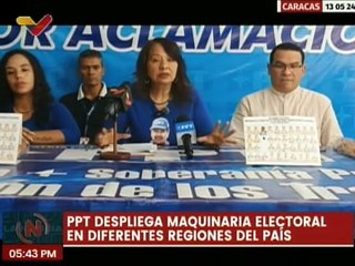 Partido PPT realiza despliegue para la instalación de comandos electorales en el país