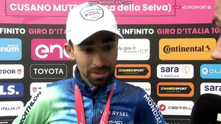 Valentin Paret-Peintre vainqueur de la 10e étape du Giro : A 3 km, je me suis dit 'Il faut y aller, il faut le lâcher