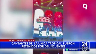 Cantantes de grupo de cumbia fueron retenidos por delincuentes tras concierto en Tambogrande
