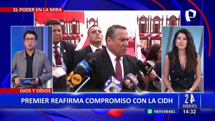 Premier Adrianzén refuerza compromiso del Perú con la CIDH durante visita a Costa Rica
