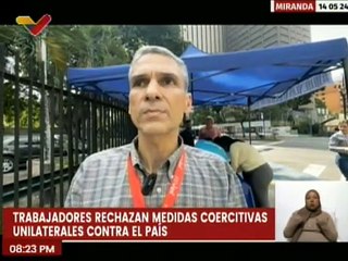 Miranda | Trabajadores de Mintur rechazan las medidas coercitivas unilaterales contra Venezuela
