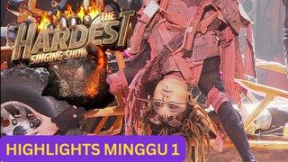 Ayda Jebat terjatuh? Persembahan Aisha Retno & Aepul Roza bertaraf International? - Highlights The Hardest Singing Show | Minggu 1